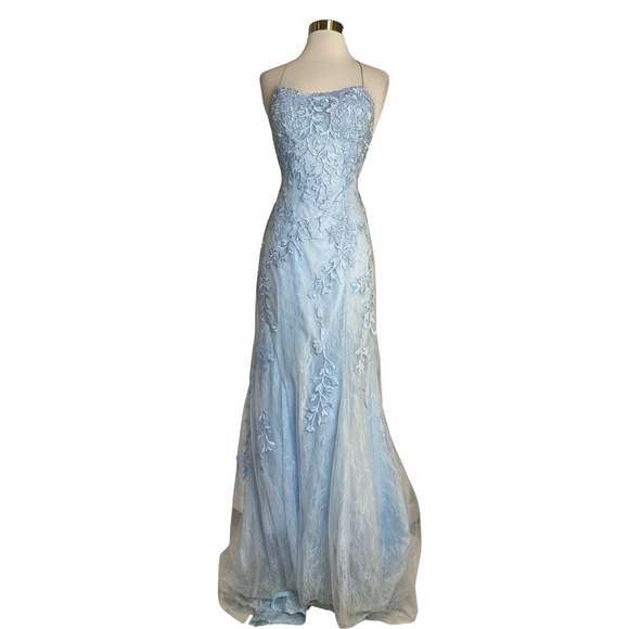 BOUTIQUE Long Gown Baby Blue Size 4