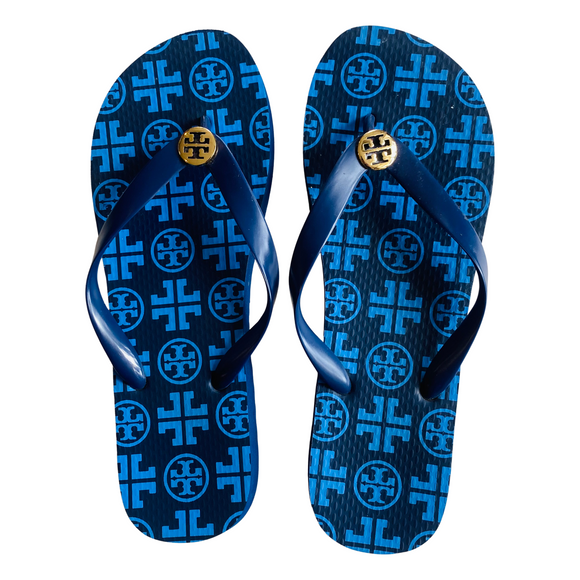 TORY BURCH Flip Flops Navy/Blue Size 9