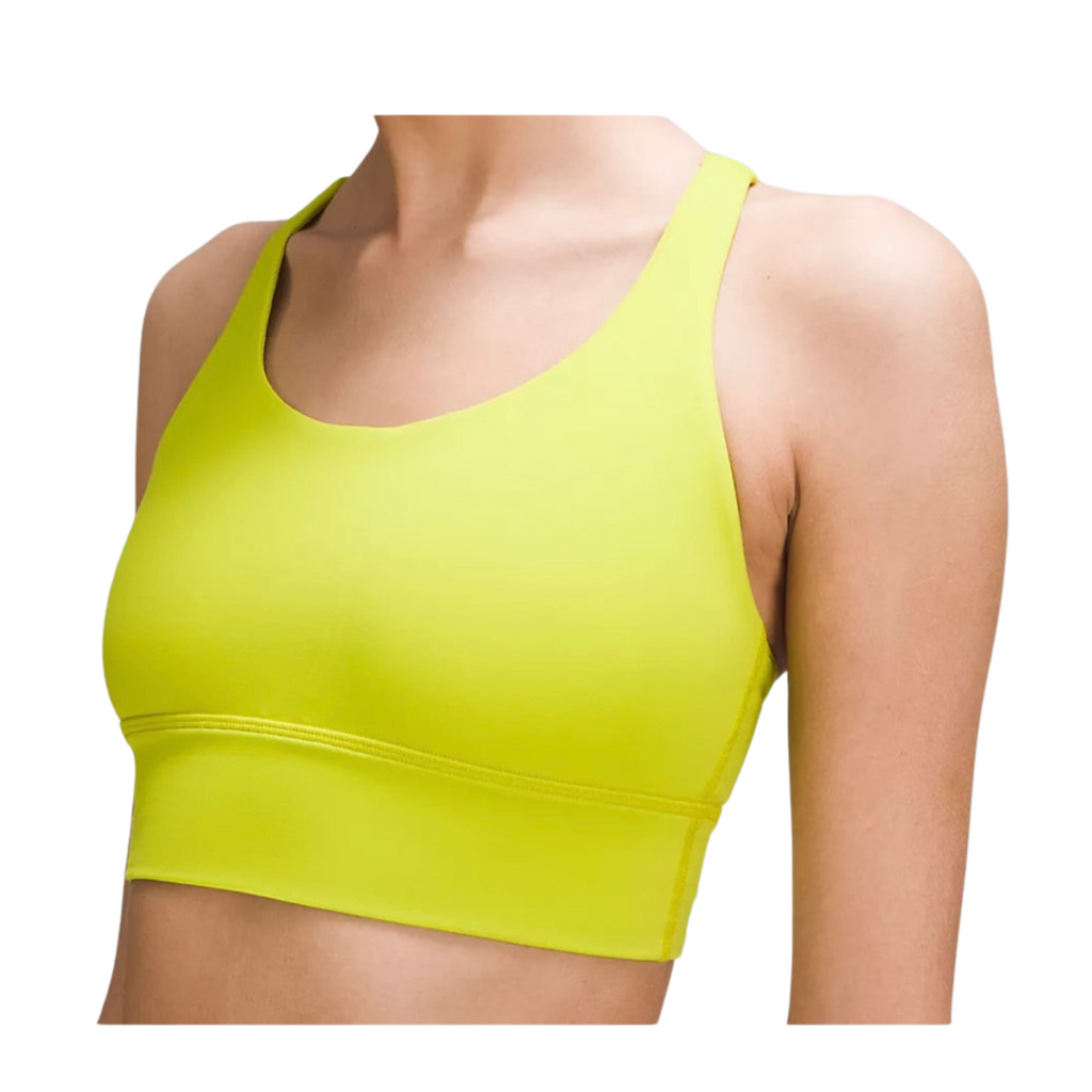 LULULEMON Energy Bra Antidote Yellow Size 8