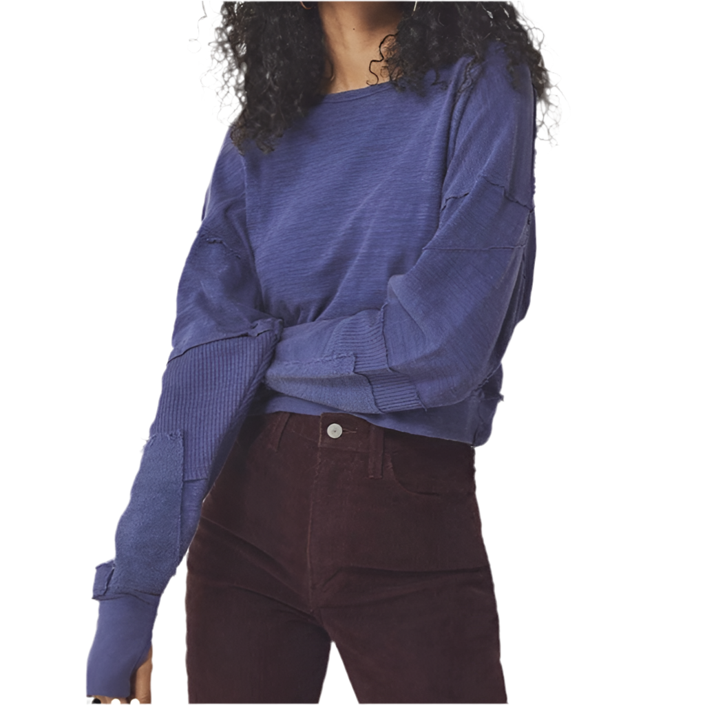 FREE PEOPLE  We The Free Blue Vanguard Size Small