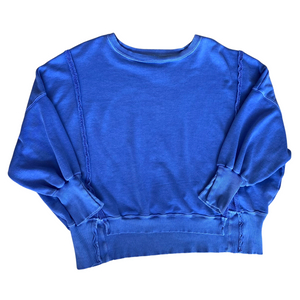 FREE PEOPLE We The Free Camden Sweatshirt Blue Size XS