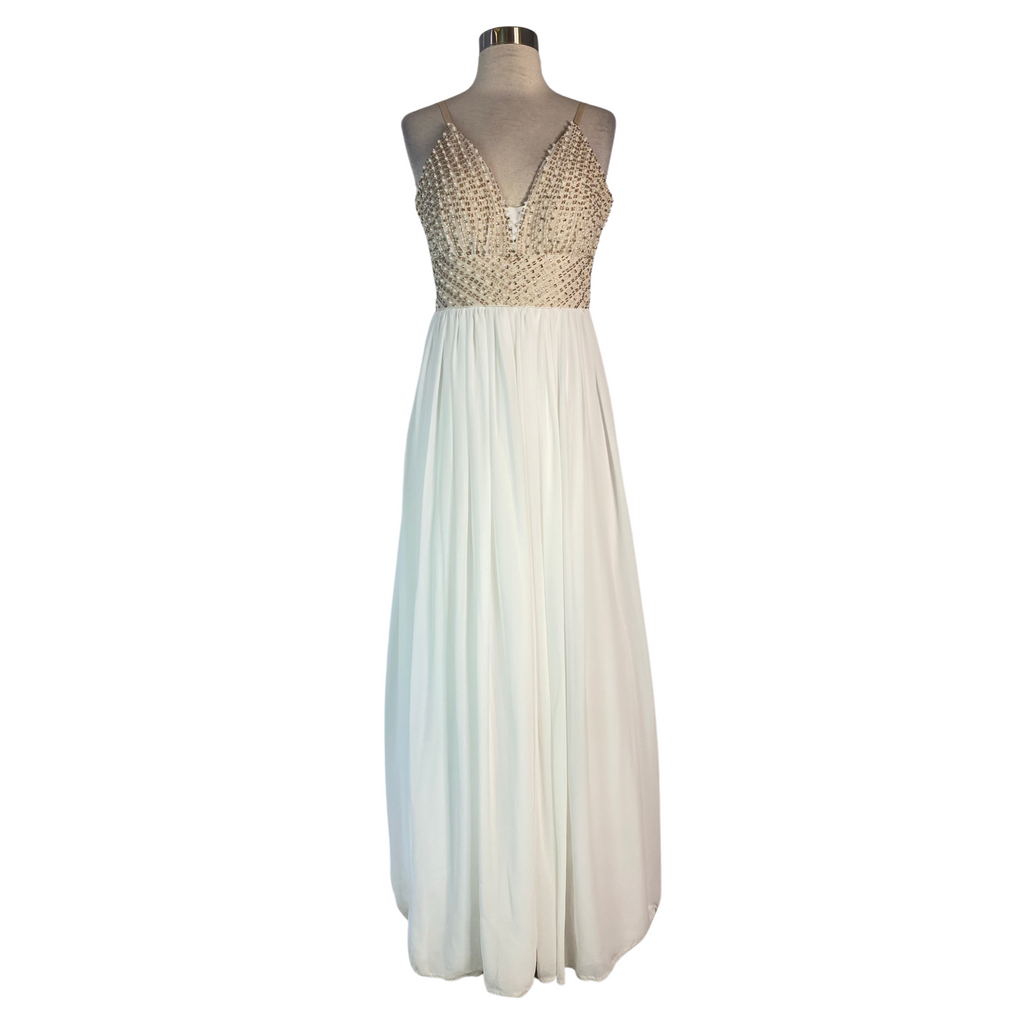 SPEECHLESS Long Gown Ivory Size 15