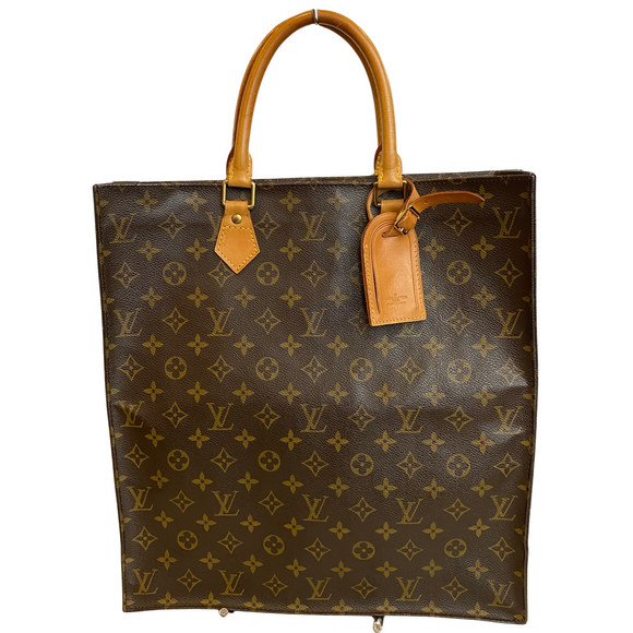 LOUIS VUITTON  Sac Plat GM Monogram Canvas Tote Shoulder Bag