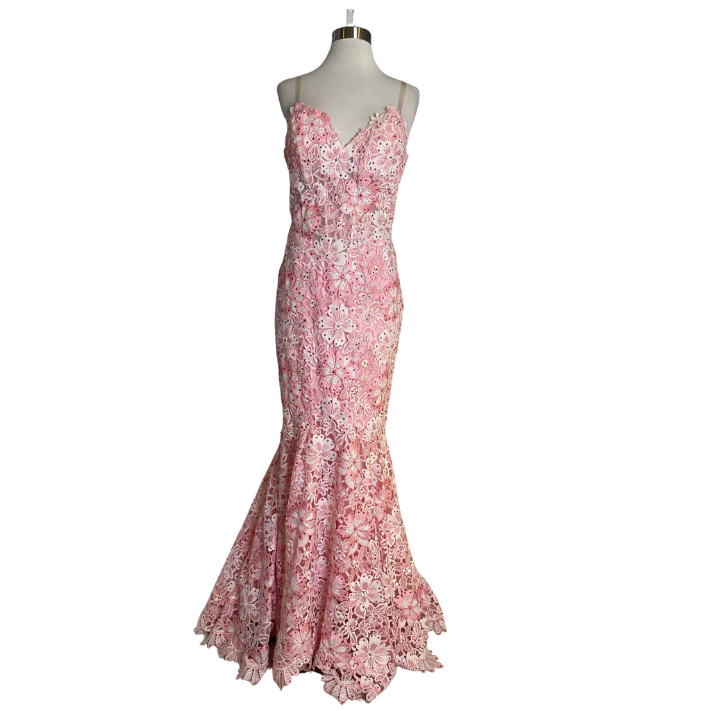 JASZ COUTURE Style 7535 Long Gown Pink Size 14