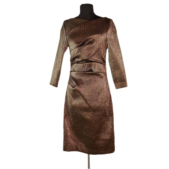 TERI JON Cocktail Dress Copper Size 8