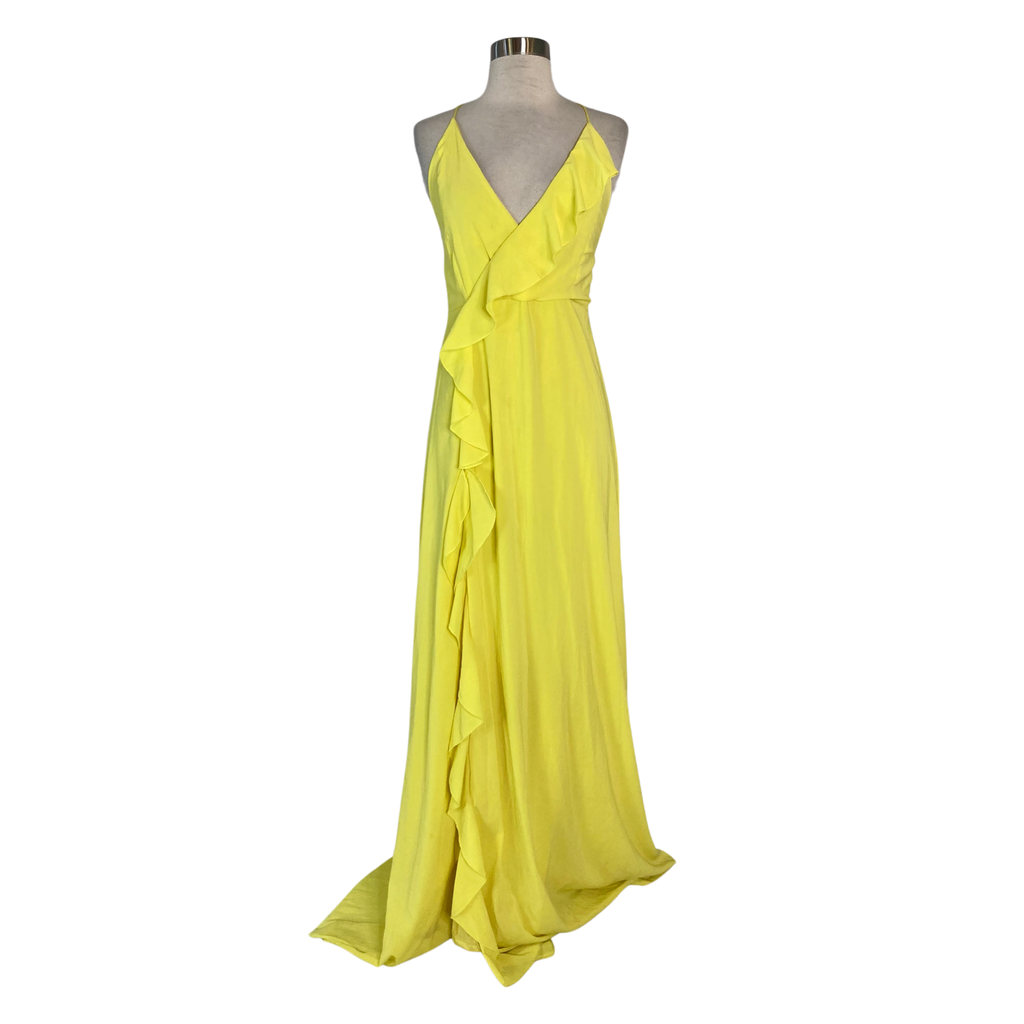 BOUTIQUE Long Ruffled Maxi Yellow Size Medium/Large