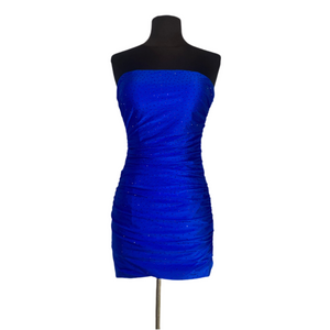 SHERRI HILL Style 55108 Short Cocktail Dress Royal Blue Size 0