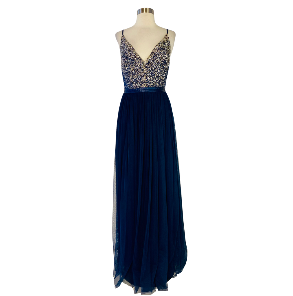 BHLDN ANTHROPOLOGIE Avery Sequin Gown Size 8 NWT Style Exchange Boutique PGH BHLDN ANTHROPOLOGIE Avery Sequin Gown Size 8 NWT Style Exchange Boutique PGH