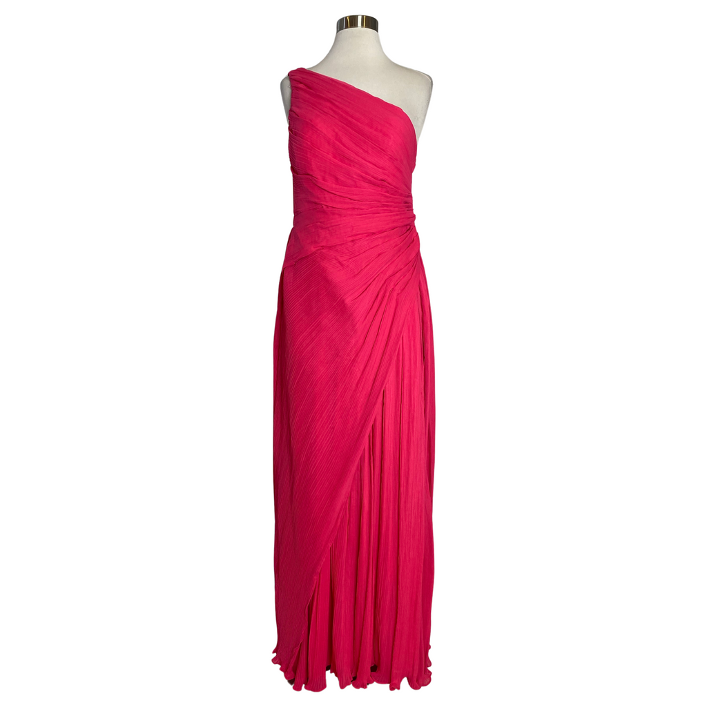 BOUTIQUE Long One Shoulder Gown Fuschia Size 6 NWOT