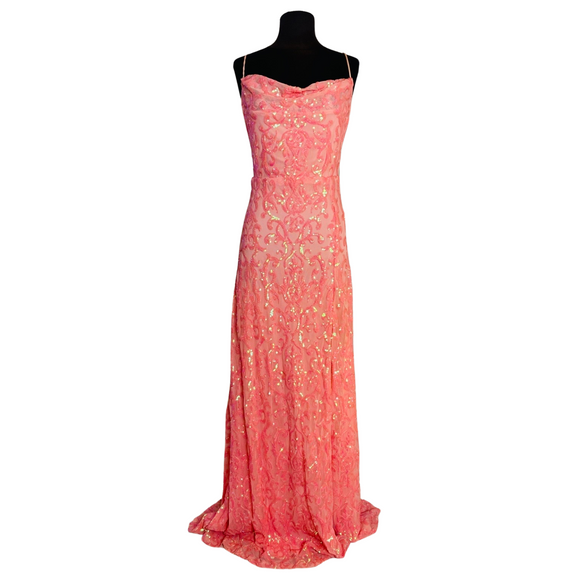 BOUTIQUE Long Gown Coral Size Large