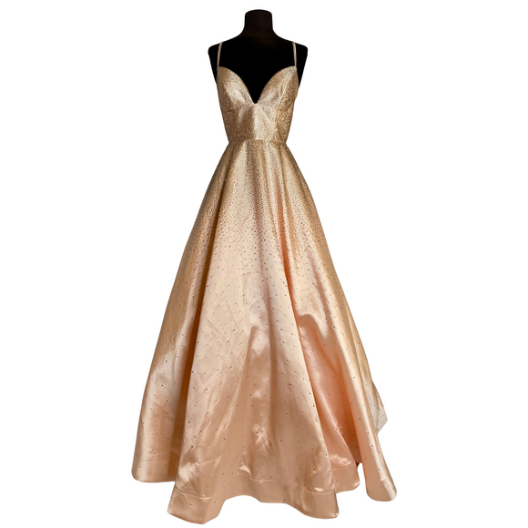 SHERRI HILL Ball Gown Rose Gold Size 6 NWOT