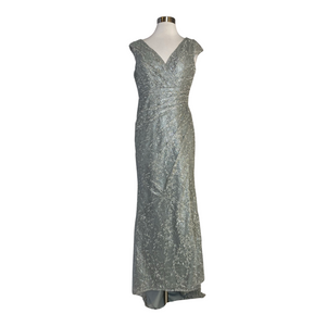 MGNY Long Gown Sage Green Size 8