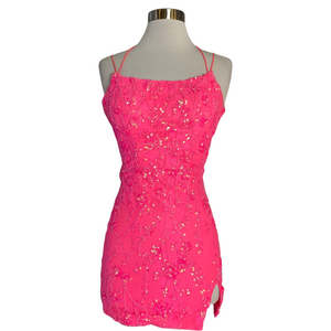 AMARRA Short Dress Hot Pink Size 0