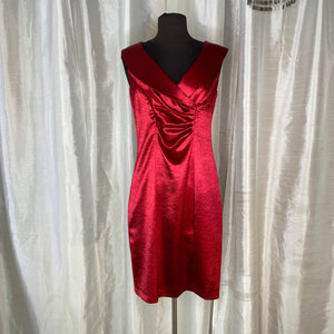 BOUTIQUE Short Satin Dress Red Size 6