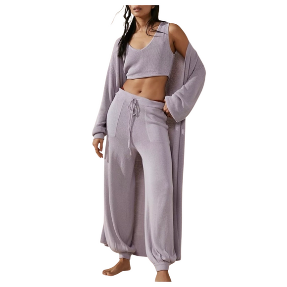 FREE PEOPLE Beach 3 Piece Set Dusty Purple Size XS