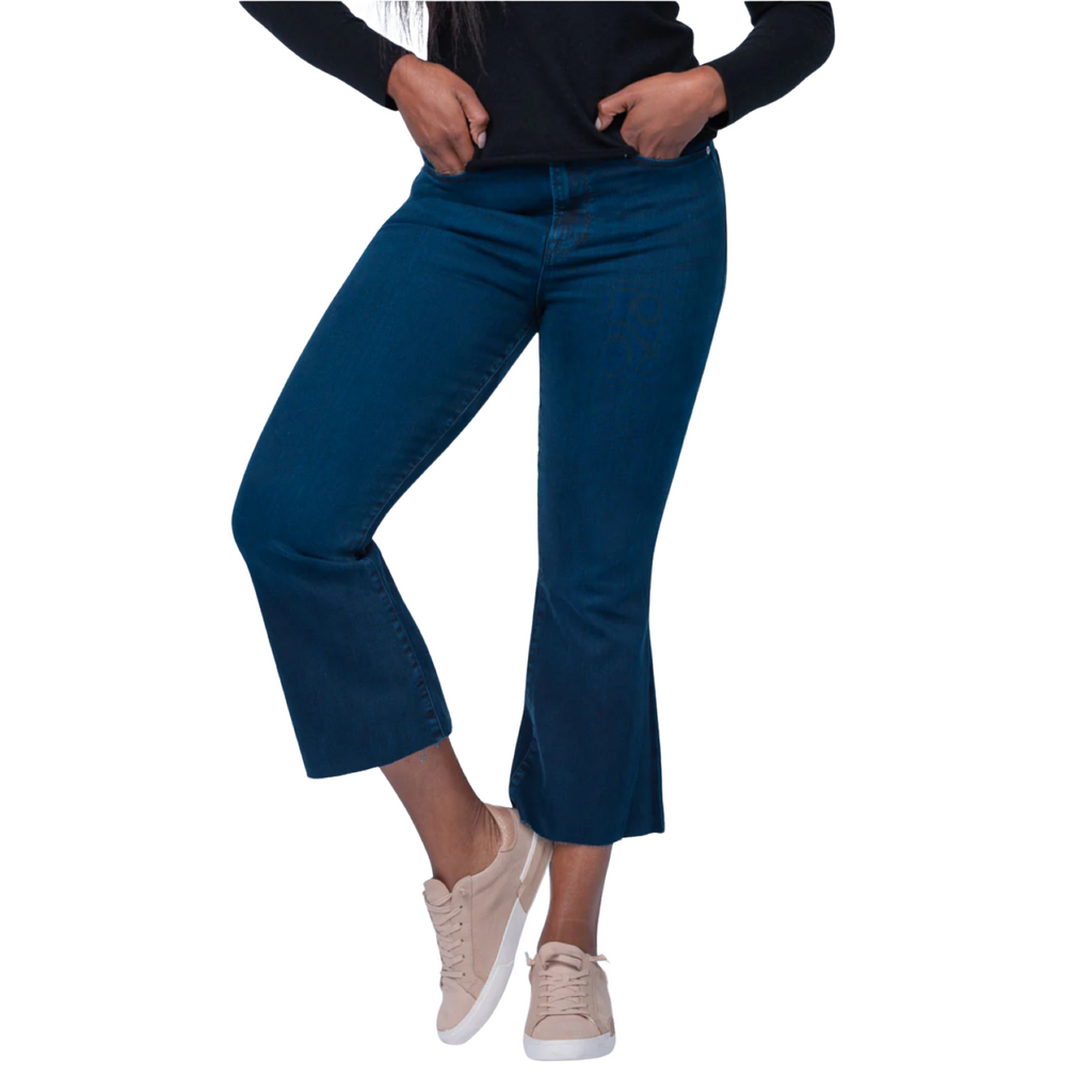 FRAME Le Crop Flare Raw After Jeans in Fiona Size 30
