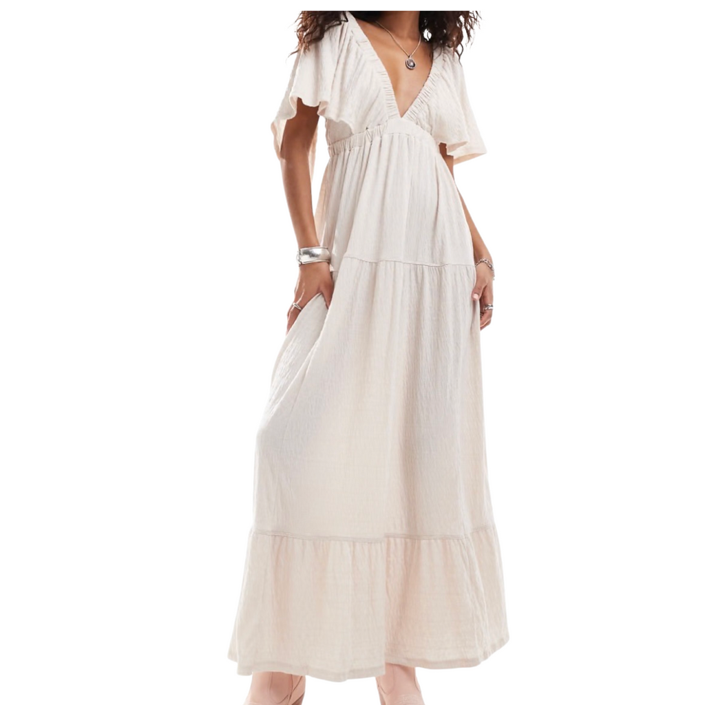 FREE PEOPLE Beach La La Maxi Dress Light Pink Size XS