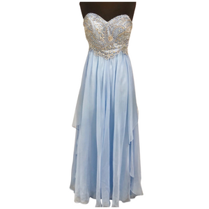 SHERRI HILL 3802 Aqua Blue Long Strapless Beaded Evening Dress Size 12 Style Exchange Boutique PGH SHERRI HILL 3802 Aqua Blue Long Strapless Beaded Evening Dress Size 12 Style Exchange Boutique PGH