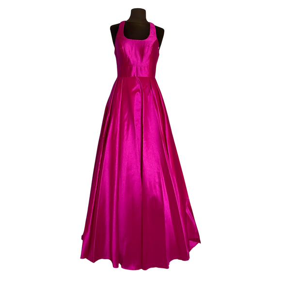 COLETTE Style CL12023 Long Full Gown Hot Pink Size 4 NWT