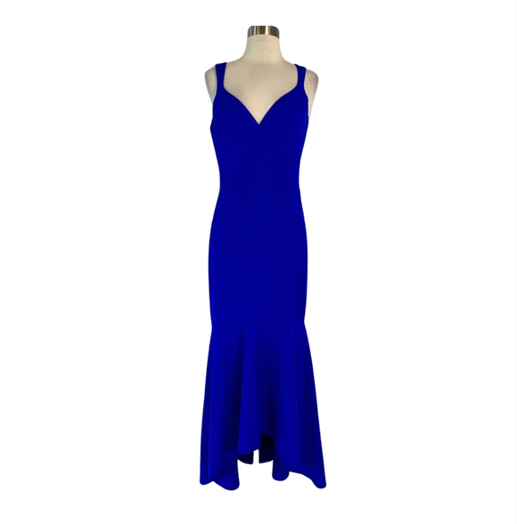 NICOLE MILLER Long Blue Gown Size 8