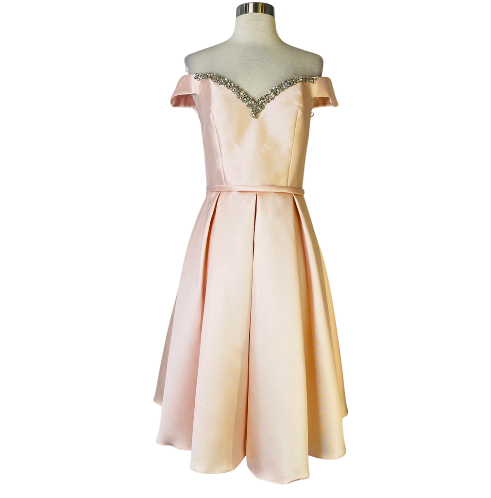 CLARISSE Short A-Line Dress Blush Size 8