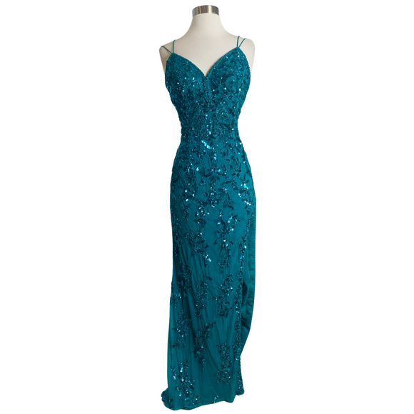 AMARRA Style 94300 Long Gown Jade Size 8