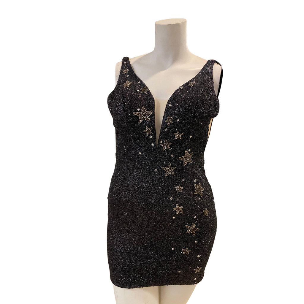 AMARRA Style 87126 Short Cocktail Dress Gunmetal Size 12