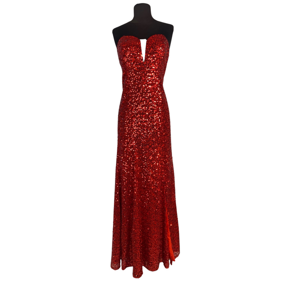 GRACE KARIN Long Fitted Gown Red Size 12