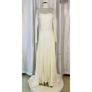 LAUREN RALPH LAUREN EVENING Long Ivory Gown Size 6