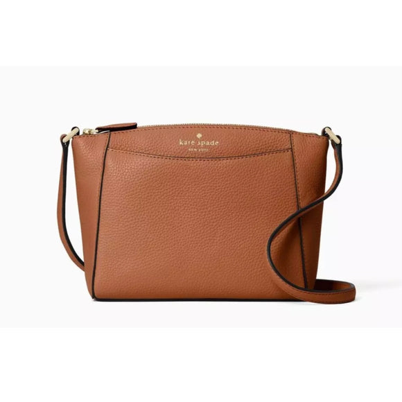 KATE SPADE Monica Leather Crossbody Warm Ginger NWT