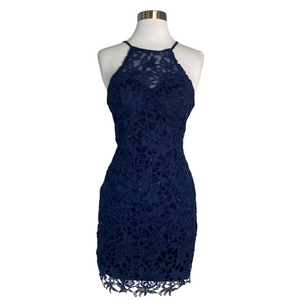 ALYCE PARIS Style 4140 Short Dress Navy Size 0