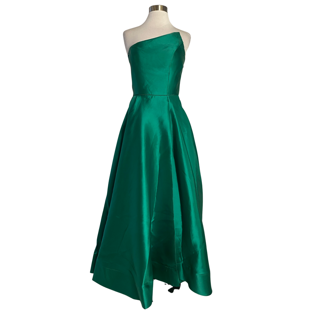 SHERRI Hill Long Strapless Ball Gown Emerald Size 4