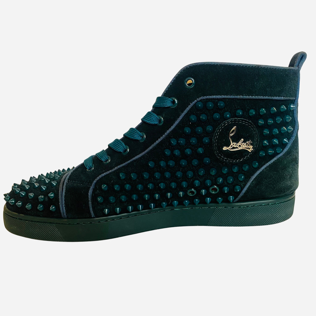 CHRISTIAN LOUBOUTIN Louis Orlato Spikes Color-Amazonia/Amazonia Size 46