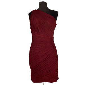 LA FEMME Short Cocktail Dress Maroon Size 10