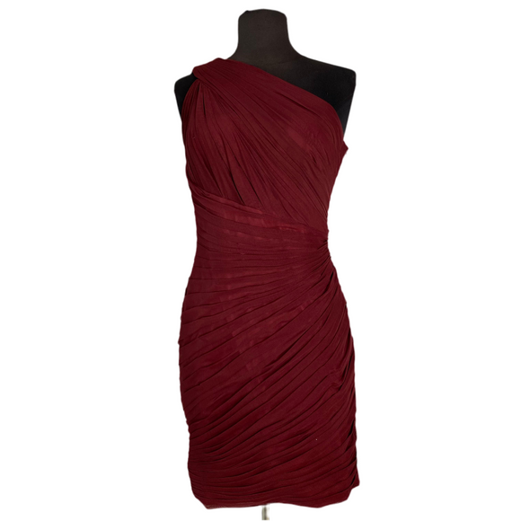 LA FEMME Short Cocktail Dress Maroon Size 10