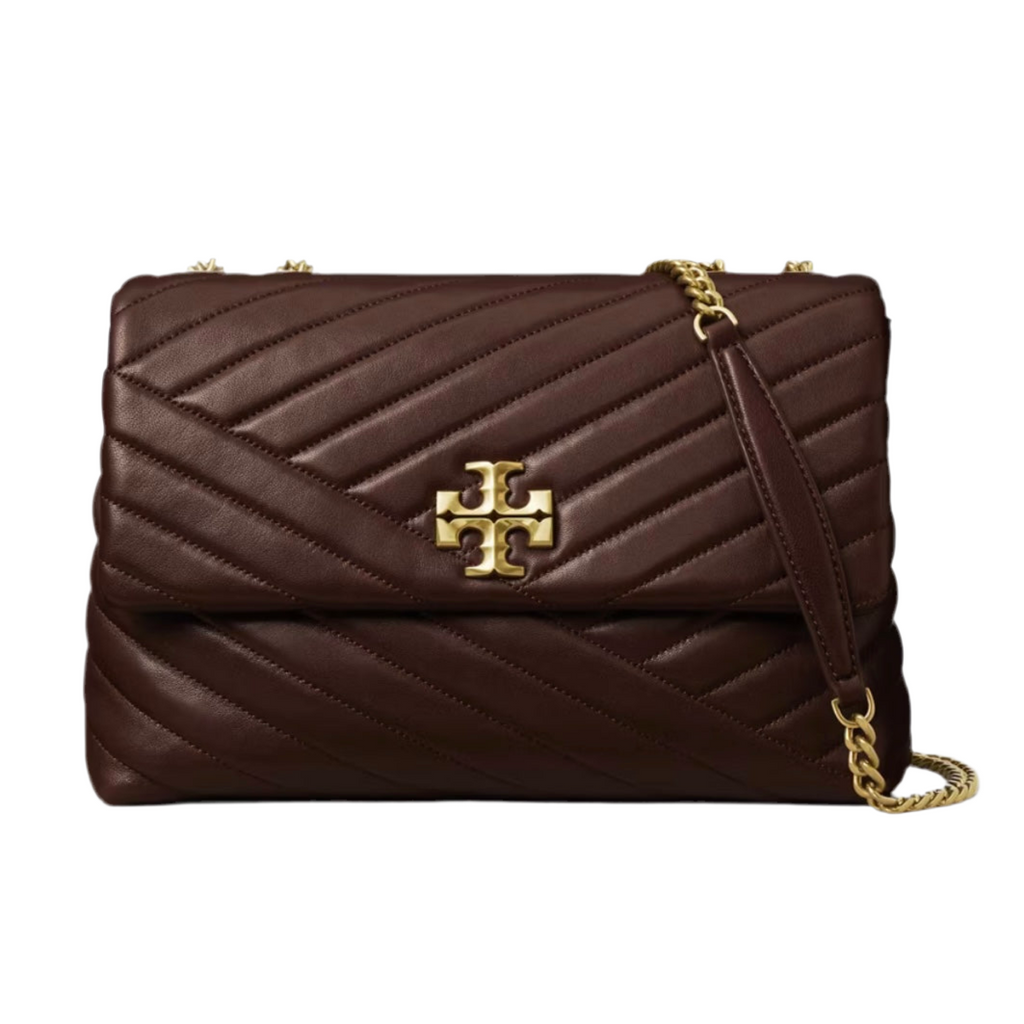 TORY BURCH Medium KIRA CHEVRON SHOULDER Bag Tempranillo