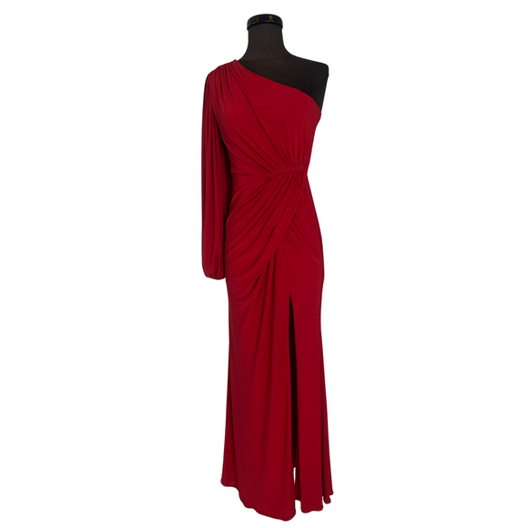 MAC DUGGAL One Sleeve Gown Red Size 0