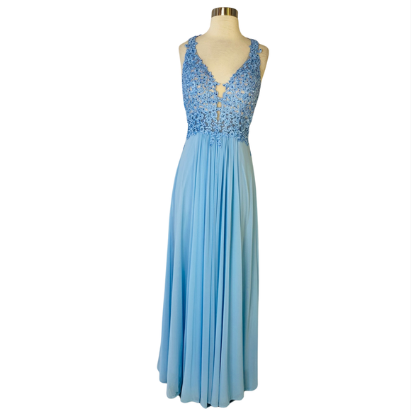 FAVIANA Long Gown Baby Blue Size 8