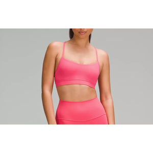 Lululemon Yoga Flow Y Bra Nulu Light
Support, A-C Cups Glaze Pink Size 10