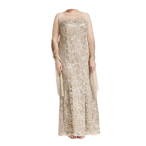 IGNITE EVENINGS 3016dw Champagne Polyester Formal Bridesmaid/Mob Dress Style Exchange Boutique PGH IGNITE EVENINGS 3016dw Champagne Polyester Formal Bridesmaid/Mob Dress Style Exchange Boutique PGH