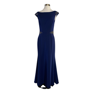 CHRISTINA WU Long Gown Navy Size 6