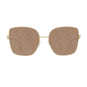 FENDI Baguette
Gold Squared Sunglasses NIB