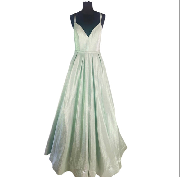 SHERRI HILL Style # 52956 Ball Gown Mint Green Size 16