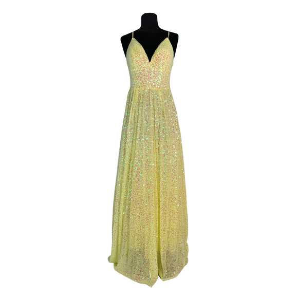 BOUTIQUE Long Gown Yellow Size Medium NWT