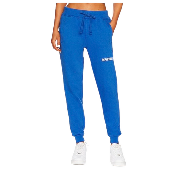 DEPARTURE Sweatpants Royal Blue Size Small