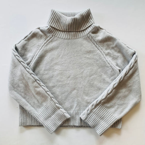 DH NEW YORK Turtleneck Sweater Gray Size Small