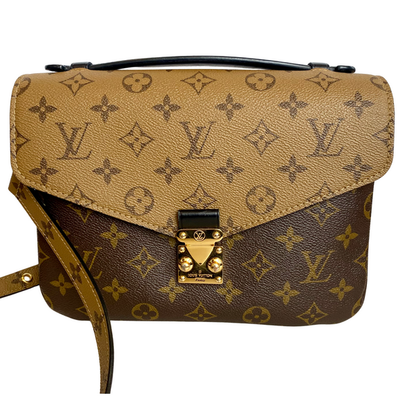 LOUIS VUITTON Reverse Monogram Pochette Metis Shoulder Bag