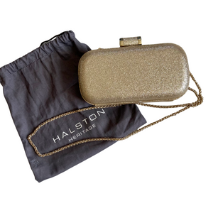 HALSTON HERITAGE Gold Clutch