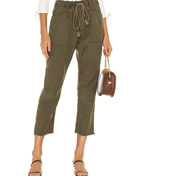 FREE PEOPLE Drawn Up
Boyfriend Pants Army Green Size XS