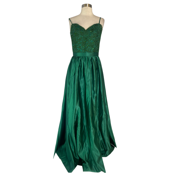 Boutique Long Gown Green Size Large